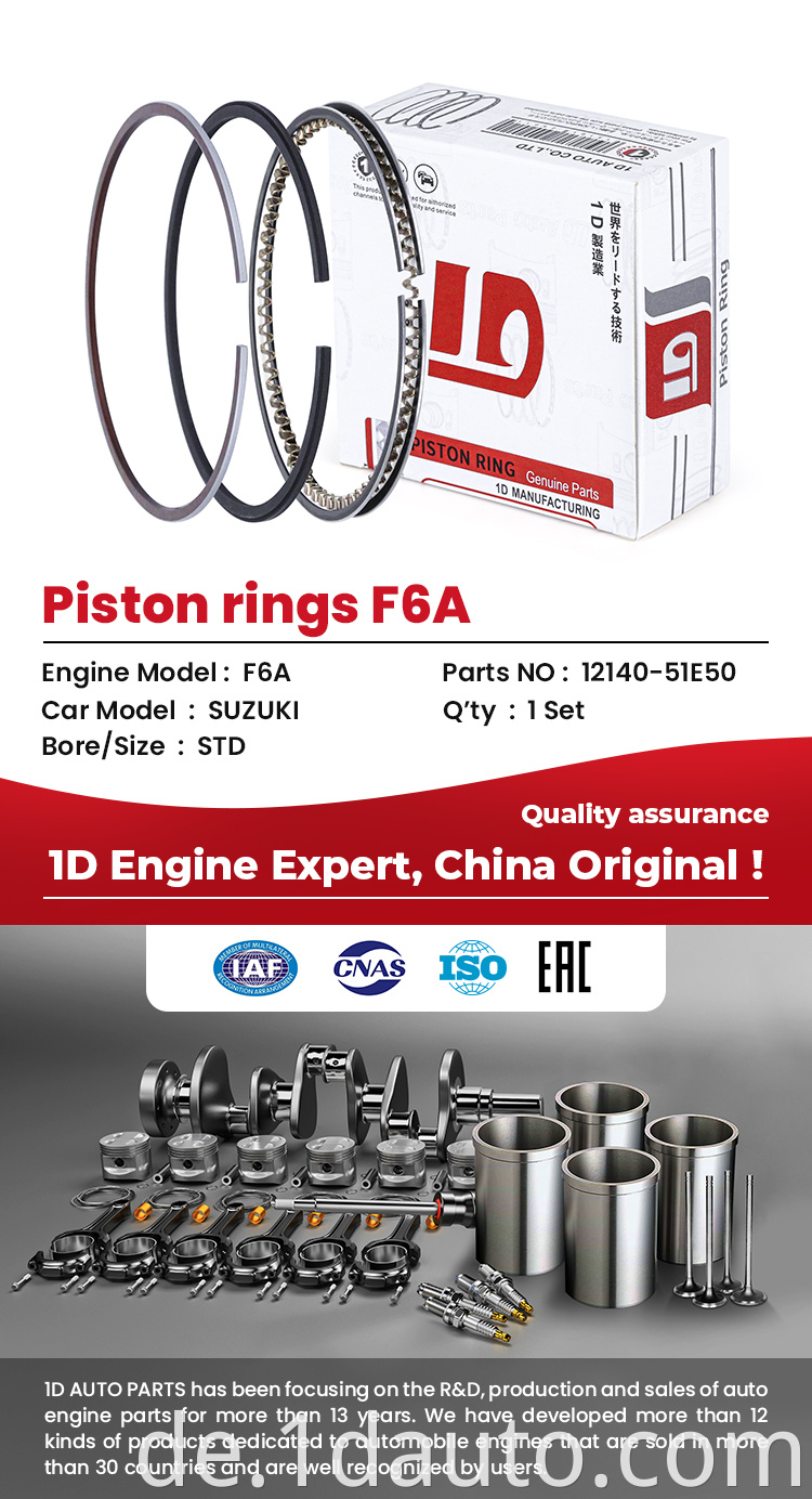engine parts Piston Ring For SUZUKI